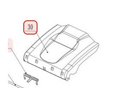 Déflecteur arrière pour tondeuse Weibang (5040105010)