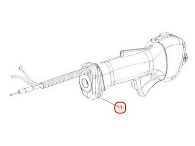 Poignée d'accélérateur pour débroussailleuse Sarp (BB727910)