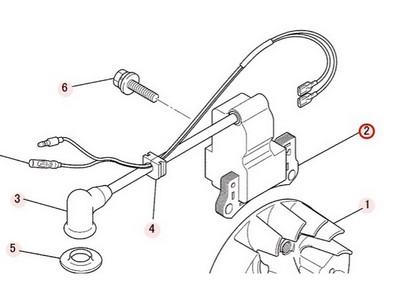 Bobine d'allumage pour moteur Mitsubishi (KE04046AA)