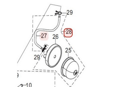 Poire d'amorçage pour moteur Loncin / Rato (0001210041)