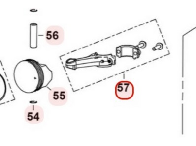 Bielle pour moteur Loncin (1301501420001)