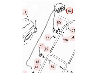 Contacteur électrique pour tondeuse Weibang (4540503010)