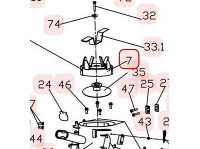 Plateau complet pour broyeur Weibang (4SH0400010)