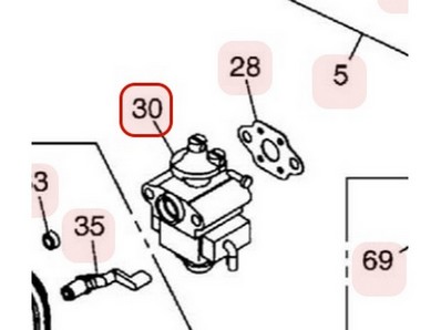 Carburateur pour moteur Zenoah (848E488100)