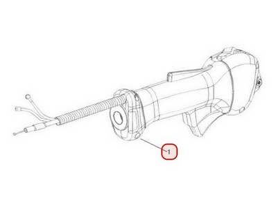 Poignée d'accélérateur pour débroussailleuse Sarp (BB727830)