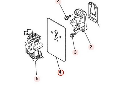 Joint d'admission pour moteur Mitsubishi (KW39117AA)