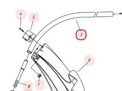 Tube de transmission pour débroussailleuse Sarp (YP02010010045)