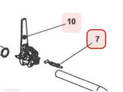Câble d'embrayage pour scarificateur Sarp (0002020093)