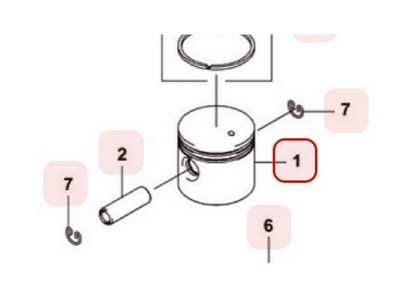 Piston pour moteur Kawasaki (130012174)