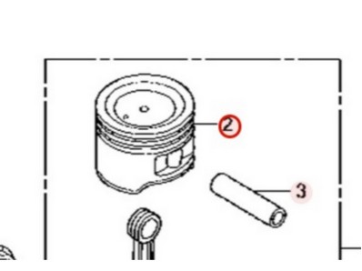 Piston pour moteur Honda (13101Z0Z000)