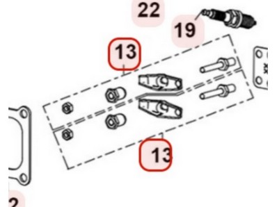 Kit culbuteur pour moteur Loncin (1404500600001)