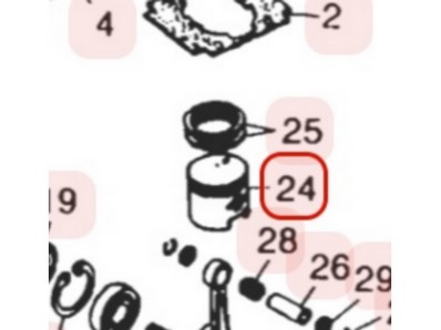 Piston pour moteur Zenoah (560041111)