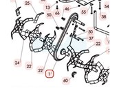 Transmission complète pour motobineuse Sarp (6001010001)