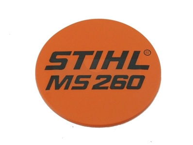 Plaque matricule pour tronçonneuse Stihl (11219671507)