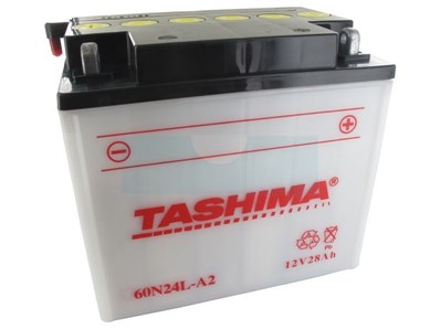 Batterie plomb Tashima Y60N24LAh renforcée 12V, 28Ah (Y60N24LA)