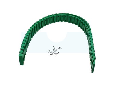 Paire de bandage de roue plus kit de vis Herband vert