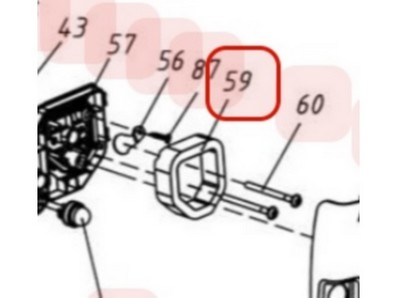 Filtre à air pour débroussailleuse Sarp (YP02090010003)