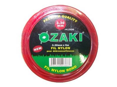 Fil nylon rond OZAKI pour débroussailleuse 3.3mm / 9m