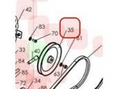 Poulie de transmission pour microbineuse Staub (0306060018)