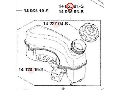 Réservoir d'éssence pour moteur Kohler (1406524S)