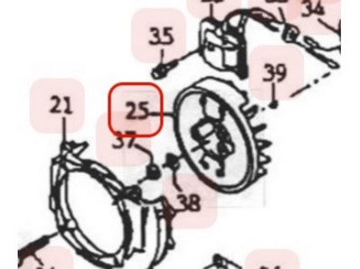 Volant magnétique pour moteur Kawasaki (210502240)