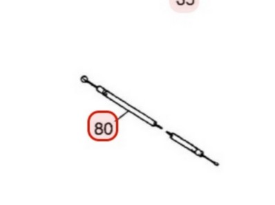 Câble d'accélérateur pour moteur Zenoah (558083100)