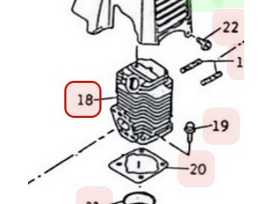 Cylindre pour moteur Mitsubishi (KC13009AA)