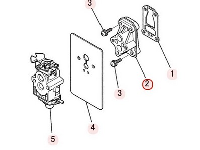 Manchon d'admission rigide pour moteur Mitsubishi (KK31033BA)