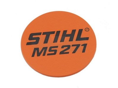 Plaque matricule pour tronçonneuse Stihl (11419671501)