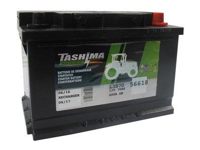 Batterie de démarrage Tashima 12V - 70Ah (56618)
