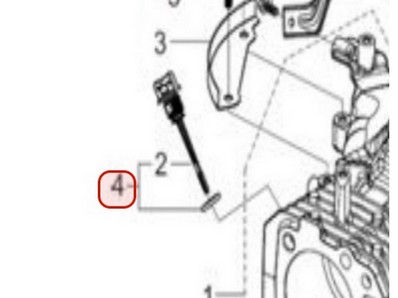 Jauge à huile pour moteur Loncin / Rato (0001210039)