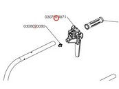 Levier d'embrayage pour motobineuse Staub (0307010071)