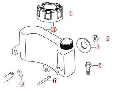 Réservoir pour moteur Loncin (1704901520001)