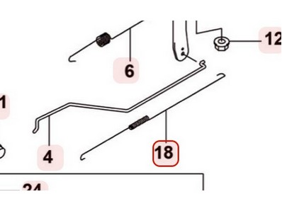 Ressort de régulateur pour moteur Kawasaki (921457025)