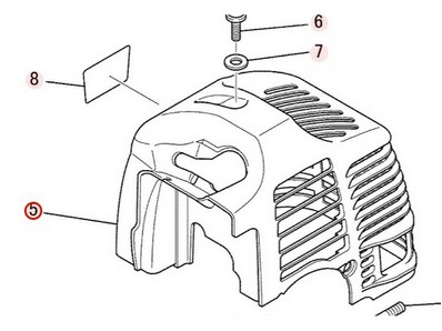 Capot moteur électrique pour moteur Mitsubishi (KH40110FA)