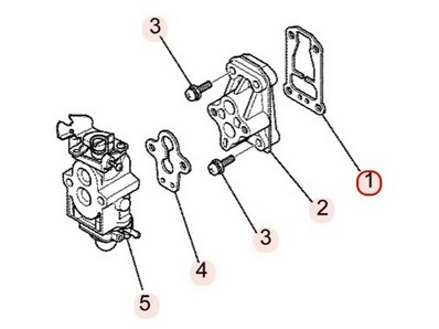 Joint d'admission pour moteur Mitsubishi (KW34067AA)