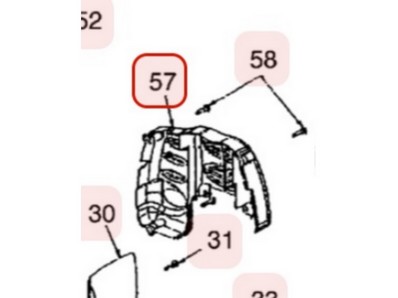 Capot moteur plastique pour moteur Zenoah (TT5947001)