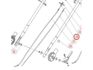 Câble d'accélérateur pour tondeuse Weibang (YM901090B)