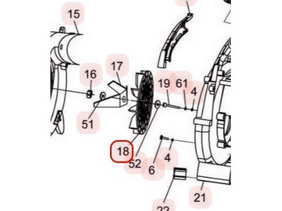 Turbine pour souffleur Sarp (YP70030090006)