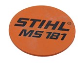 Plaque matricule pour tronçonneuse Stihl (11399671501)