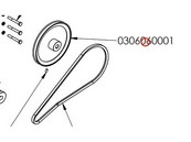 Poulie secondaire pour motobineuse Staub (0306060001)