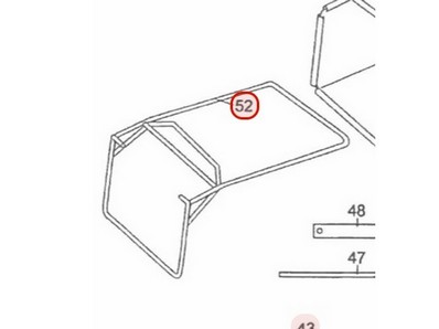 Armature de bac (panier) pour tondeuse Roques & Lecoeur (11062178)