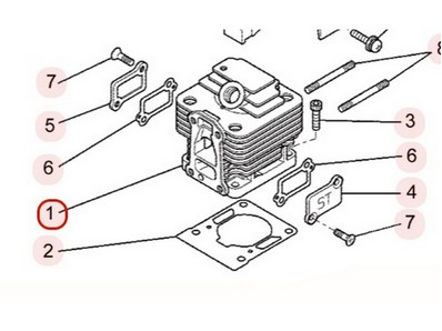 Cylindre pour moteur Mitsubishi (KC13023AB)