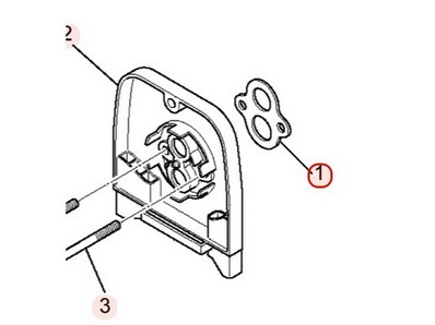 Joint de filtre à air pour moteur Mitsubishi (KW39087BA)