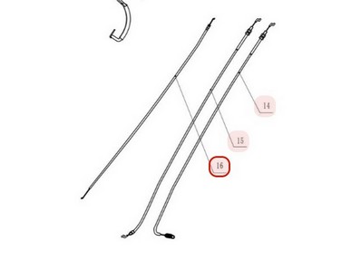 Câble d'accélérateur pour tondeuse Weibang (YM721115A)
