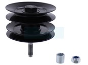 Poulie double + axe + roulement pour tracteur tondeuse MTD