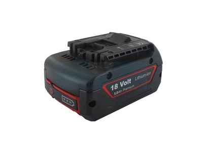 Batterie lithium/ion 18V - 5,0Ah adaptable outillage électroportatif BOSCH (2607336091)