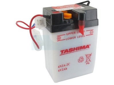 Batterie plomb Tashima 6V, 2Ah (6N2A2C)