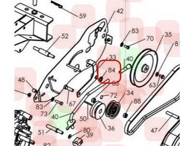 Clips de roue pour motobineuse Roques & Lecoeur (0300461201)