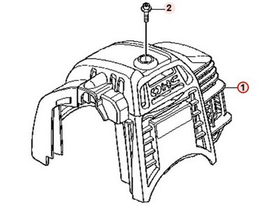 Capot plastique pour moteur Honda (19720Z0H000ZB)